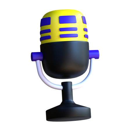 Microfone  3D Icon