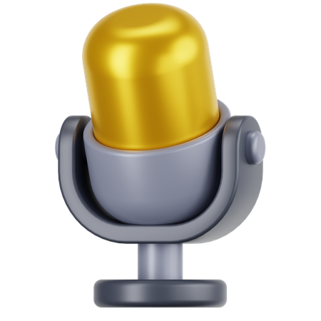 Microfone  3D Icon