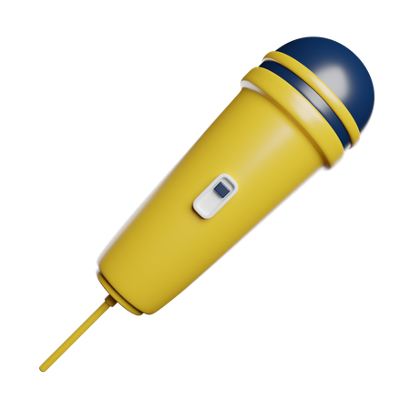 Microfone  3D Icon