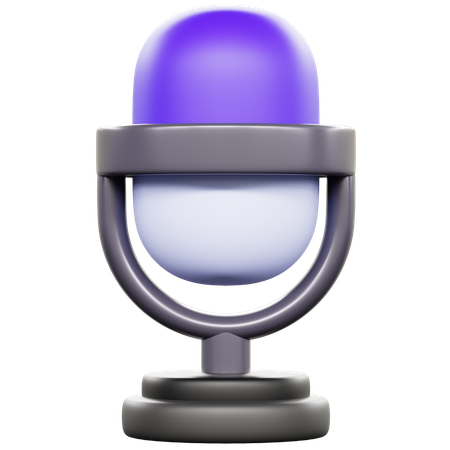 Microfone  3D Icon