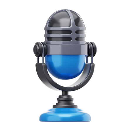 Microfone  3D Icon