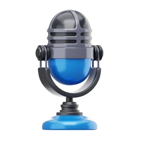 Microfone  3D Icon