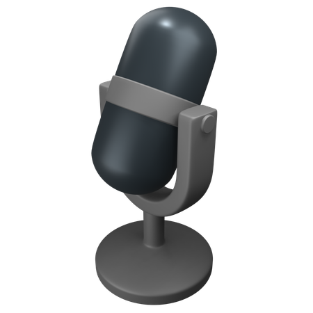 Microfone  3D Icon