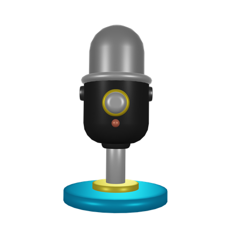 Microfone  3D Icon