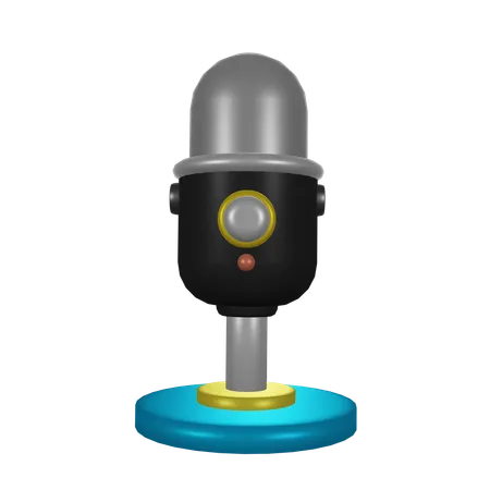 Microfone  3D Icon