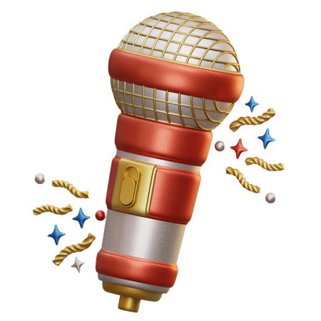 Microfone  3D Icon