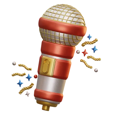 Microfone  3D Icon