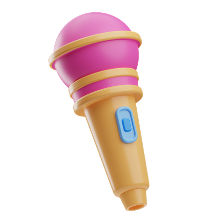 Microfone  3D Icon