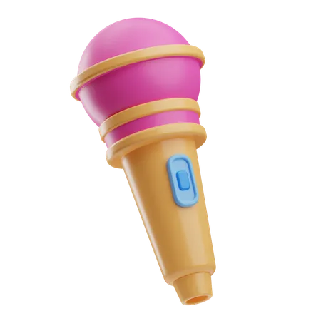 Microfone  3D Icon