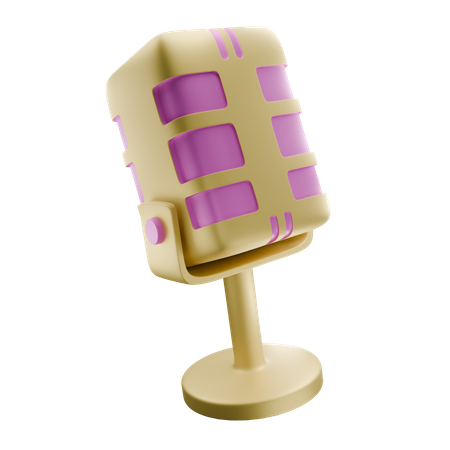 Microfone  3D Icon