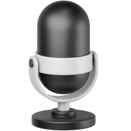 Microfone  3D Icon