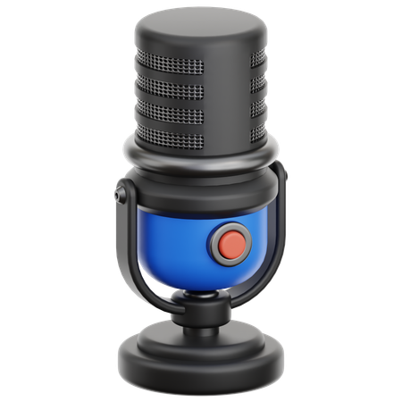 Microfone  3D Icon