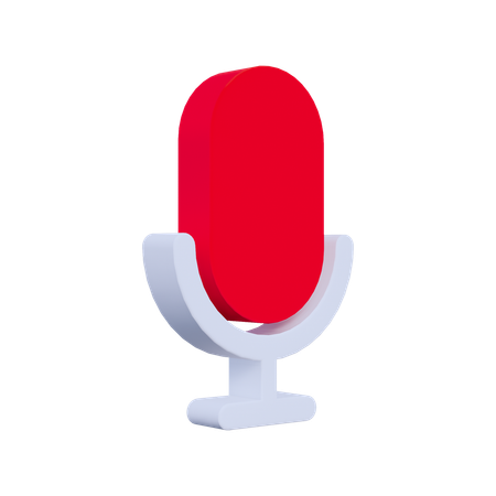 Microfone  3D Icon