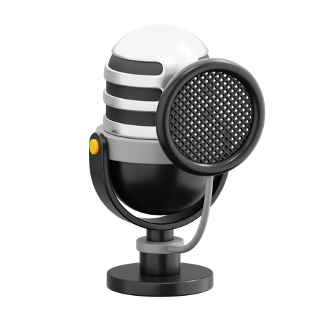 Microfone  3D Icon