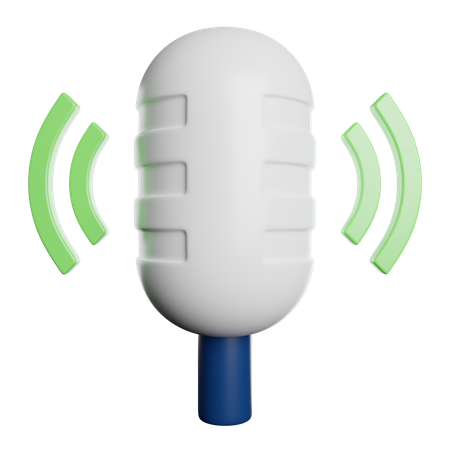 Microfone  3D Icon