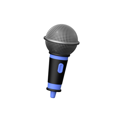 Microfone  3D Icon