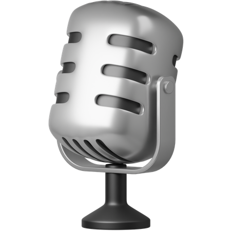 Microfone  3D Icon