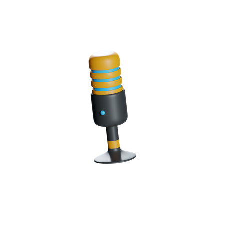 Microfone  3D Icon