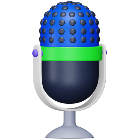 Microfone  3D Icon