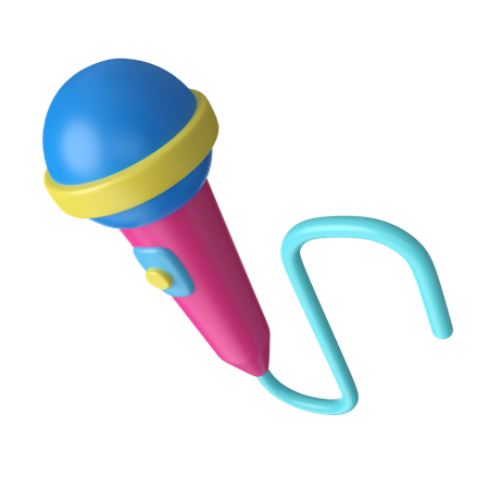 Microfone  3D Icon