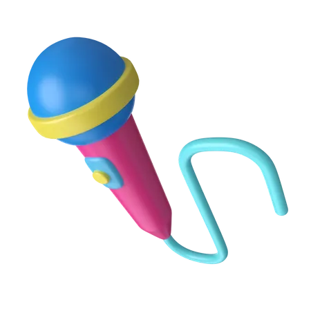 Microfone  3D Icon