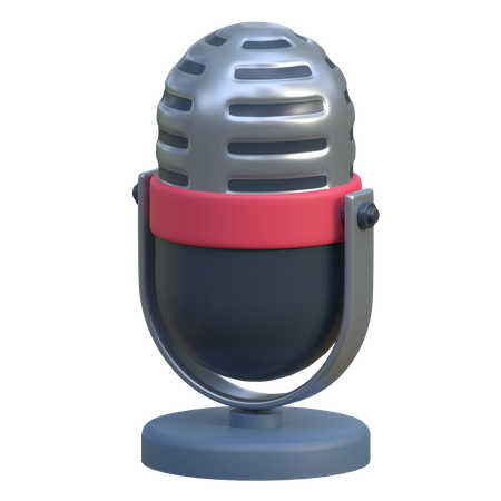 Microfone  3D Icon