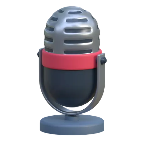 Microfone  3D Icon