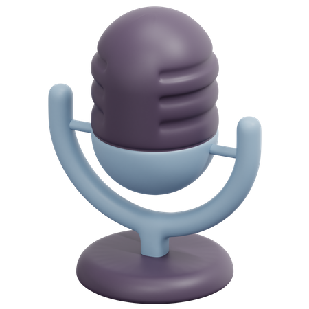 Microfone  3D Icon