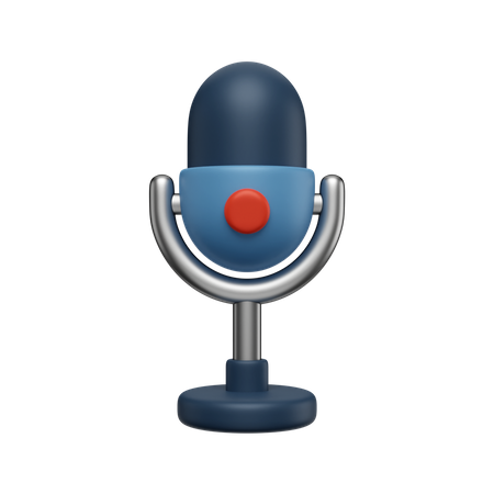 Microfone  3D Icon