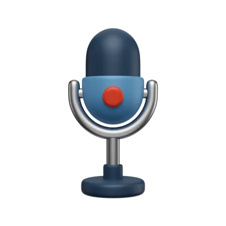 Microfone  3D Icon