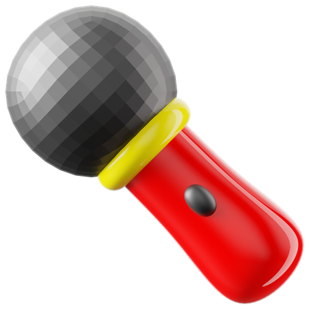 Microfone  3D Icon