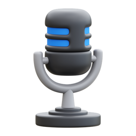 Microfone  3D Icon