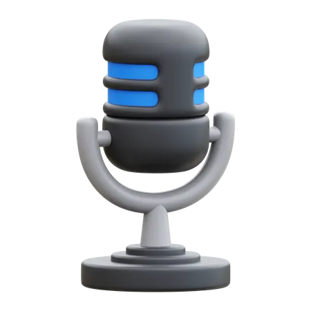 Microfone  3D Icon