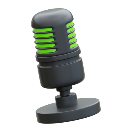 Microfone  3D Icon