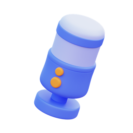 Microfone  3D Icon