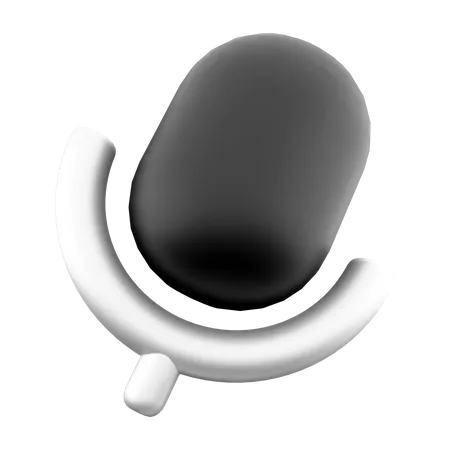 Microfone  3D Icon