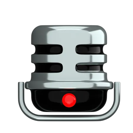 Microfone  3D Icon