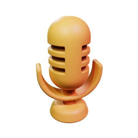 Microfone  3D Icon