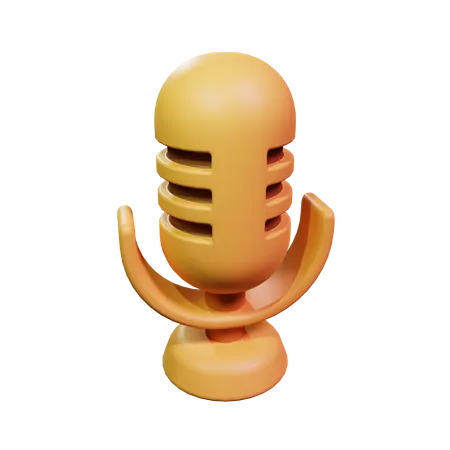 Microfone  3D Icon