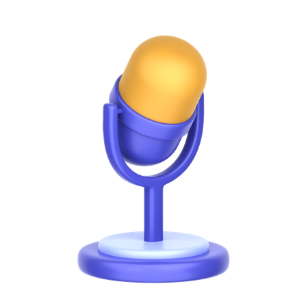 Microfone  3D Icon