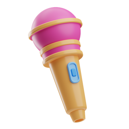 Microfone  3D Icon