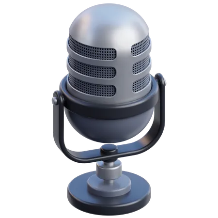 Microfone  3D Icon