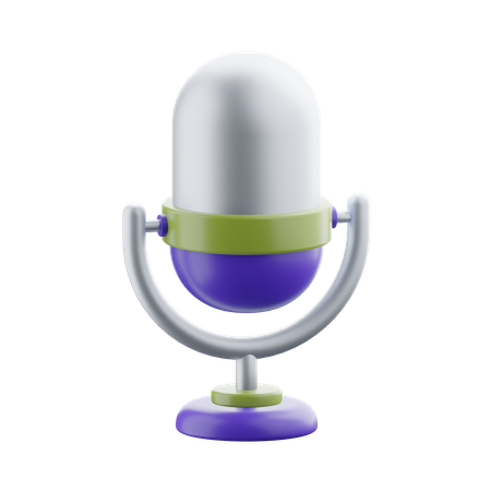 Microfone  3D Icon