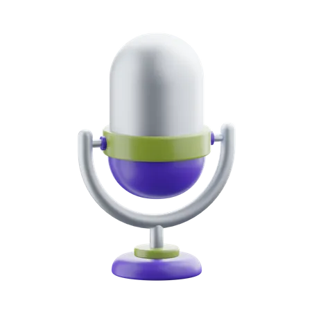 Microfone  3D Icon