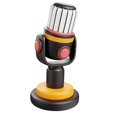 Microfone  3D Icon