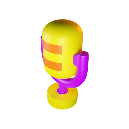 Microfone clássico  3D Icon