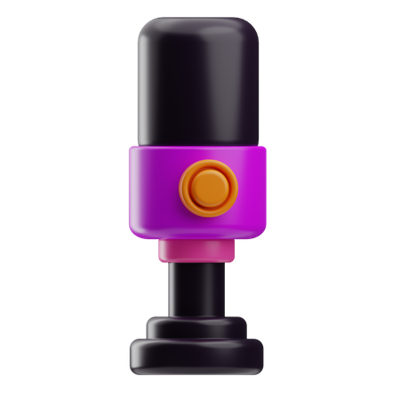 Microfone condensador  3D Icon