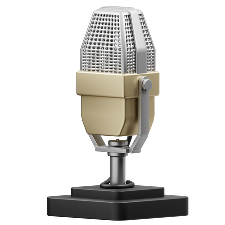 Microfone de fita  3D Icon