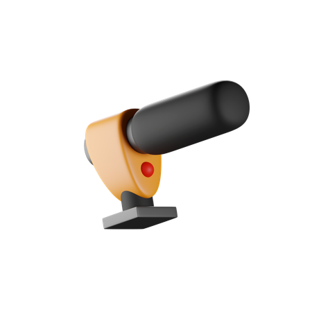 Microfone espingarda  3D Icon