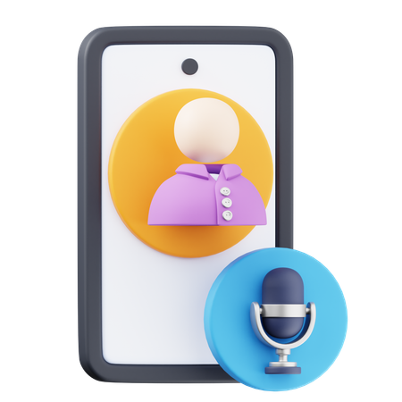 Microfone ligado  3D Icon